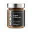 Crema de aceitunas negras Agnoni 135 g en tarro de cristal sobre fondo blanco