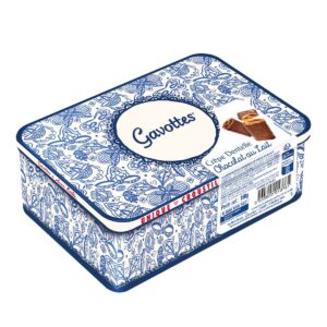 Gavottes Crêpes Dentelle 180g caja metálica con chocolate con leche