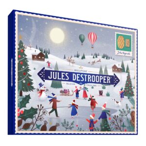 Jules Destrooper caja navideña azul de galletas belgas surtidas edición limitada