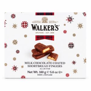 Galletas Shortbread con Chocolate con Leche Walker’s 160 g en caja festiva
