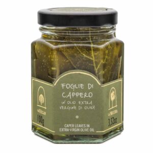 Hojas de Alcaparra en Aceite de Oliva Virgen Extra La Nicchia 100g