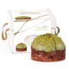 Panettone de pistacho De Vivo 650g glaseado y crumble de pistacho