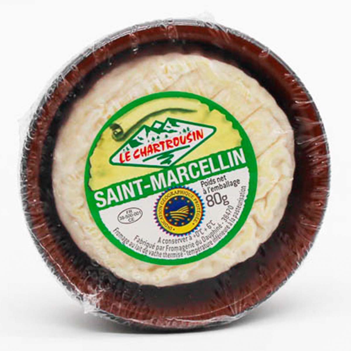 Queso Saint-Marcellin IGP Le Chartreuxin 80g Queso Saint-Marcellin IGP Le Chartreuxin 80 g, queso blando de vaca