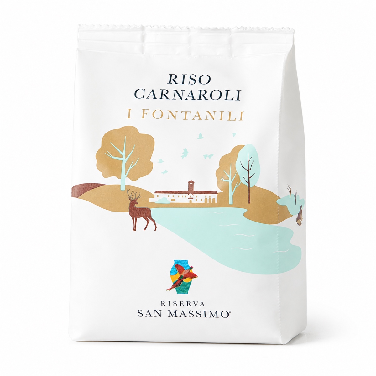 Arroz Carnaroli I Fontanili Riserva San Massimo 500 g para preparar risotto