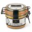 Foie Gras Natural de Pato Imperia Bloc con Taco Entier 30% 130 g en tarro de cristal sobre fondo blanco