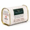 Foie Gras de Pato al Pedro Ximénez Imperia 130 g en estuche cilíndrico blanco sobre fondo blanco