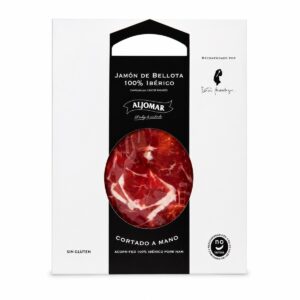 Jamón de Bellota 100% Ibérico Aljomar Cortado a Mano 100 g en estuche