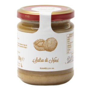 Salsa de nueces Ramella 180 g italiana artesanal elaborada con nueces seleccionadas