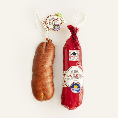 Sobrassada Dulce Superior IGP La Luna 300 g – Embutido Tradicional Mallorquín Sobrassada Dulce Superior IGP La Luna 300 g, embutido tradicional de Mallorca