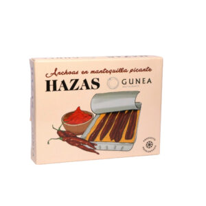anchoas en mantequilla picante hazas gunea conserva gourmet refrigerada