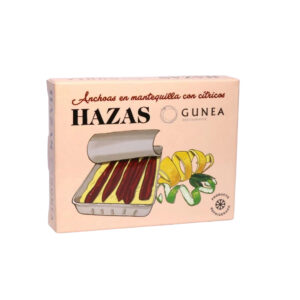 anchoas en mantequilla de cítricos hazas gunea conserva gourmet refrigerada
