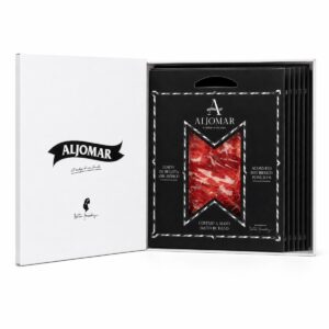 Estuche 5 Platos Jamón de Bellota 100% Ibérico Aljomar cortado a mano 500 g