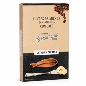 Filetes de anchoa en mantequilla con café Conservas Catalina 8 filetes