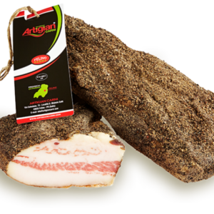 Guanciale al pepe ArtigianCarni italiano de Parma curado artesanalmente