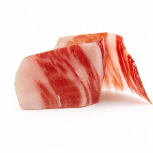 Lonchas de Jamón de Cebo Ibérico 50% Raza Ibérica Aljomar con veteado