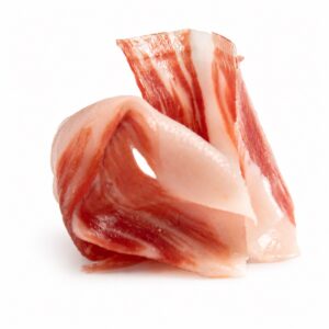 Lonchas de Jamón de Cebo de Campo Ibérico 50% Raza Ibérica Aljomar con veteado