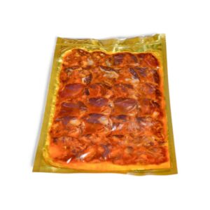 Loncheado de chorizo de bellota AGÁPICO 100 g, chorizo ibérico en lonchas al vacío