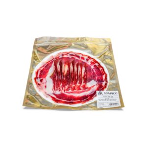 Paleta de cebo de campo 50 % ibérica cortada a cuchillo AGÁPICO 120 g envasada al vacío