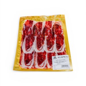 Paleta de bellota 50 % ibérica AGÁPICO 140 g cortada a máquina y envasada al vacío