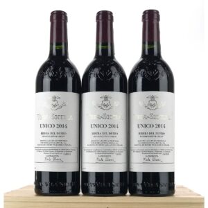 Vega Sicilia Único 2014 Ribera del Duero caja de madera 3 botellas 75cl edición colección
