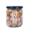 Aceituna Aloreña Losada 345 g en tarro de cristal, aceituna verde malagueña partida y aliñada