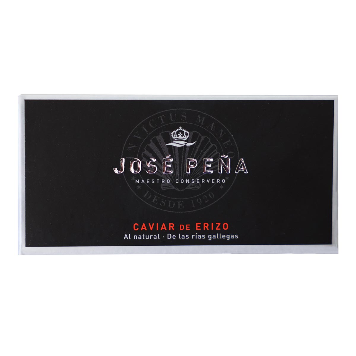 Caviar de Erizo al Natural José Peña · Conserva Gourmet Caviar de erizo al natural José Peña en estuche negro