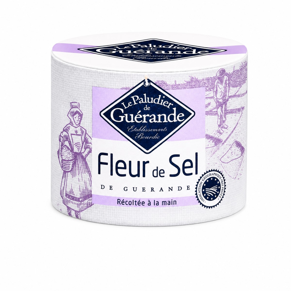 Flor de Sal de Guérande Le Paludier 125 g Flor de Sal de Guérande Le Paludier 125 g en bote