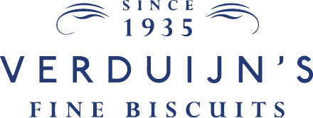 Logotipo Verduijn’s Fine Biscuits · Galletas gourmet desde 1935