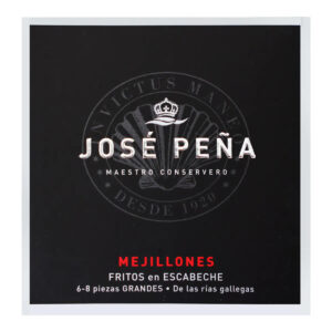 Mejillones fritos en escabeche de las rías gallegas José Peña 6–8 piezas grandes