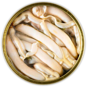 Navajas al natural Rosa Lafuente 6 piezas vista superior interior lata rías gallegas conserva gourmet