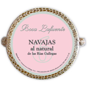 Navajas al natural Rosa Lafuente 6 piezas de las rías gallegas conserva gourmet