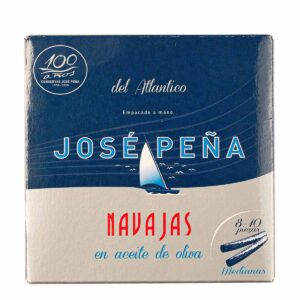 Navajas en aceite de oliva 8-10 piezas José Peña conservas gourmet