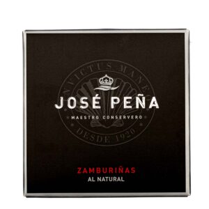 Zamburiñas al natural José Peña 120 g estuche gourmet conservas premium rías gallegas