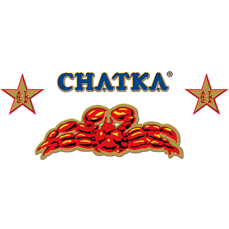 Logotipo Chatka marca gourmet de cangrejo y productos del mar