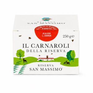 Arroz Carnaroli Classico Riserva San Massimo en caja 250 g para risotto italiano