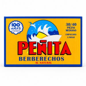 Berberechos Peñita al Natural 30-40 piezas medianos José Peña 120 g