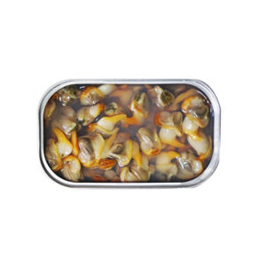 Berberechos al natural Peñita 30-40 piezas vista interior lata