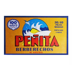 Berberechos al Natural 30–40 piezas Peñita lata frontal