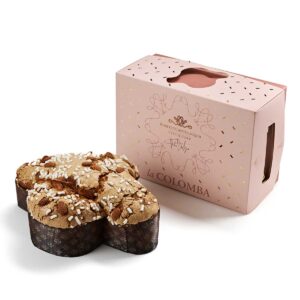 Colomba Italiana Clásica de Pascua Roberto Cantolacqua con caja rosa
