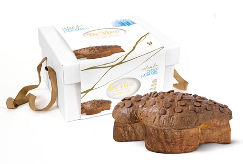Colomba de Pascua Italiana Chocolate y Caramelo De Vivo