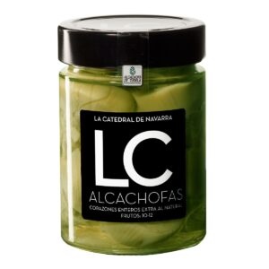 Corazones de alcachofa de Tudela extra al natural La Catedral de Navarra 10-12 frutos 335g