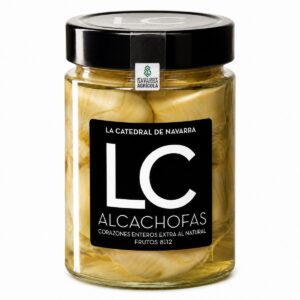 Corazones de Alcachofa de Tudela IGP Extra La Catedral de Navarra 10/12 frutos 335 g en tarro de cristal