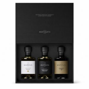 Estuche Regalo Finca Hostalets con AOVE, Trufa Blanca y Gran Reserva 50 3 x 100 ml