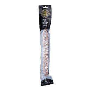 Fuet Gran Luxe Extra Casa Riera Ordeix 180 g envasado, embutido artesanal de Vic en formato gourmet premium