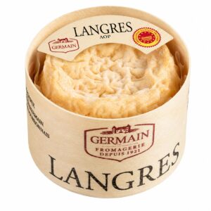 Queso Langres AOP Germain 180 g en caja de madera