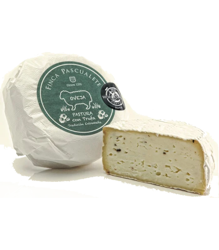 Queso Pastura Mini de Oveja con Trufa · Finca Pascualete Queso de Oveja con Trufa Pastura Mini Finca Pascualete
