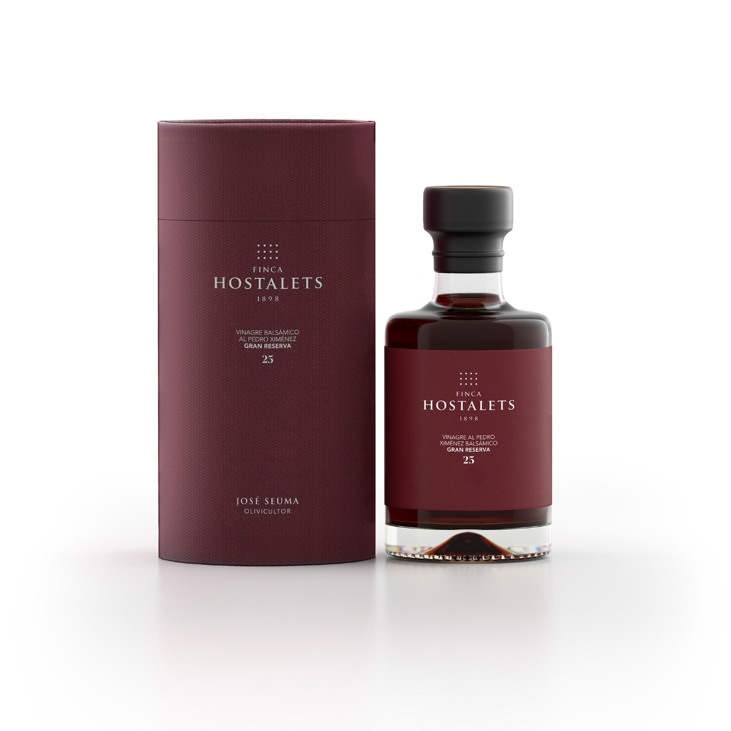 Vinagre Balsámico Pedro Ximénez 25 Años · Finca Hostalets 1898 Vinagre balsámico al Pedro Ximénez gran reserva 25 años Finca Hostalets 1898