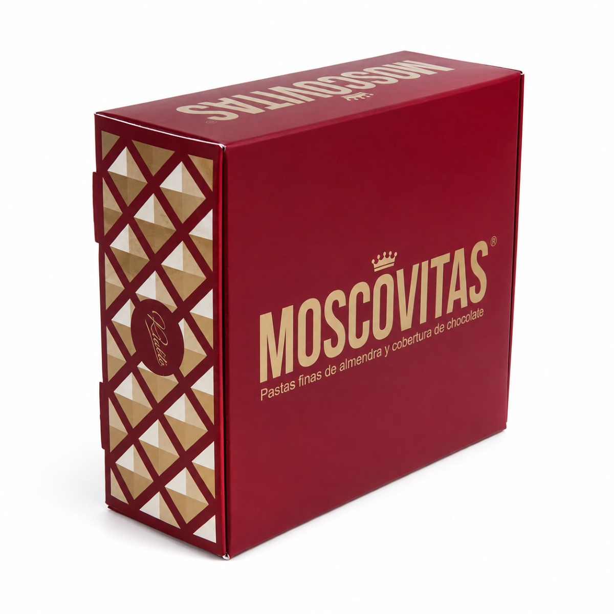 Moscovitas Rialto Clásicas de Almendra y Chocolate · 250 g Moscovitas Rialto Clásicas de Almendra y Chocolate 250 g en caja roja