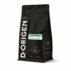 Café de Especialidad Espresso Blend First Crack D·Origen molido en bolsa negra sobre fondo blanco