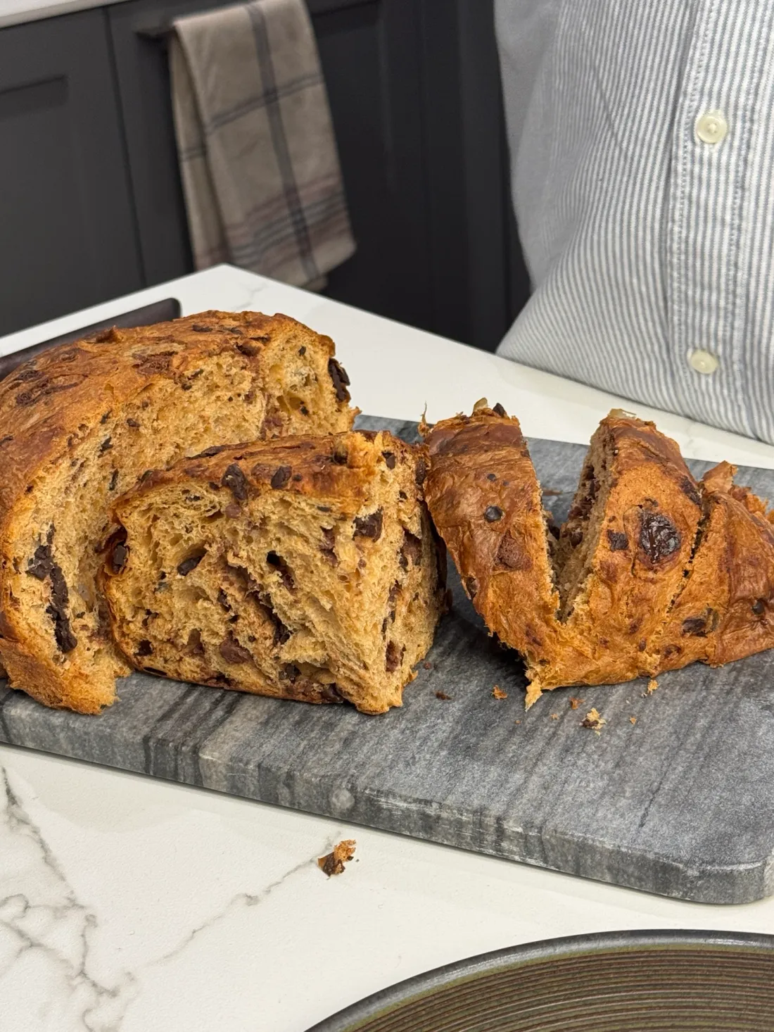 Corte Panettone Chocolate Roberto Cantolacqua Agapico